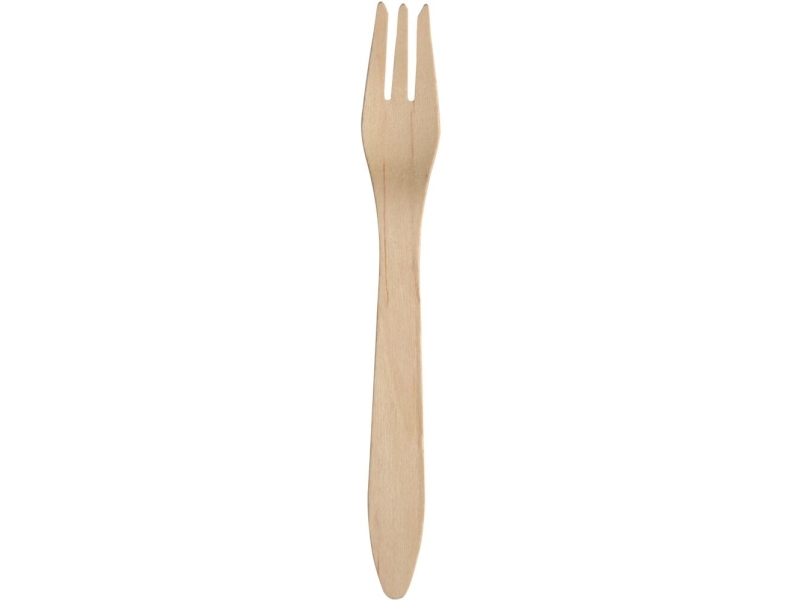 Gaffel, ABENA Gastro, 18,2cm, brun, birketræ - (20 stk.)