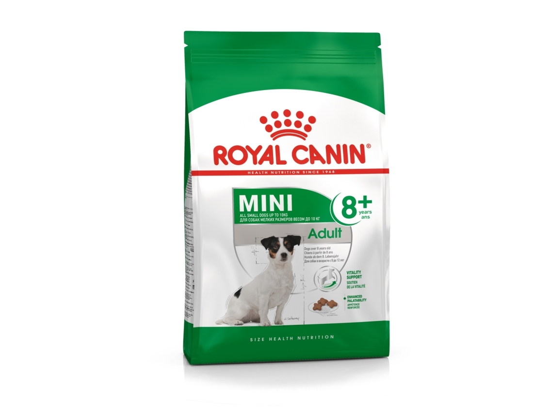 Royal Canin Mini Adult 8+, Senior, Klein (5-10 Kg), Geflügel, Reis, Gemüse, 8 Kg