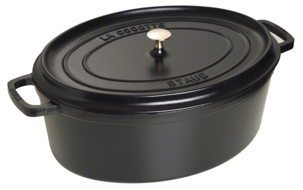 Staub 40509-509-0, 12 L, Sort, Støbejern, Emalje, Frankrig, 41 cm