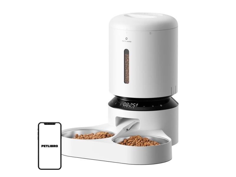 Petlibro Granary Food Dispenser With Double Bowl 5L (White)