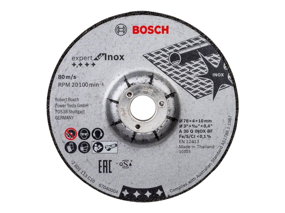 Bosch Slibeskive Expert for INOX 2 stk. x 76 x 4 x 10 mm