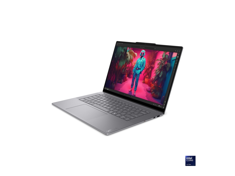Lenovo Yoga Slim 7 15ILL9 83HM – Aura Edition – Copilot+ PC – Intel Core Ultra 7 – 256V / op til 4,8 GHz – Evo – Windows 11 Home - Intel Arc Graphics 140V - 16 GB RAM - 512 GB SSD NVMe - 15,3 OLED 2880 x 1800 (WQXGA+) @ 120 Hz - Wi-Fi 7, Bluetooth - luna-grå - tastatur: nordisk (dansk/finsk/norsk/svensk) - med 2 års Lenovo Premium Care med Onsite