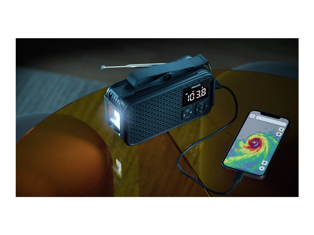 Philips TAR3500 - Privat radio - 3 watt - intet operativt system - sort