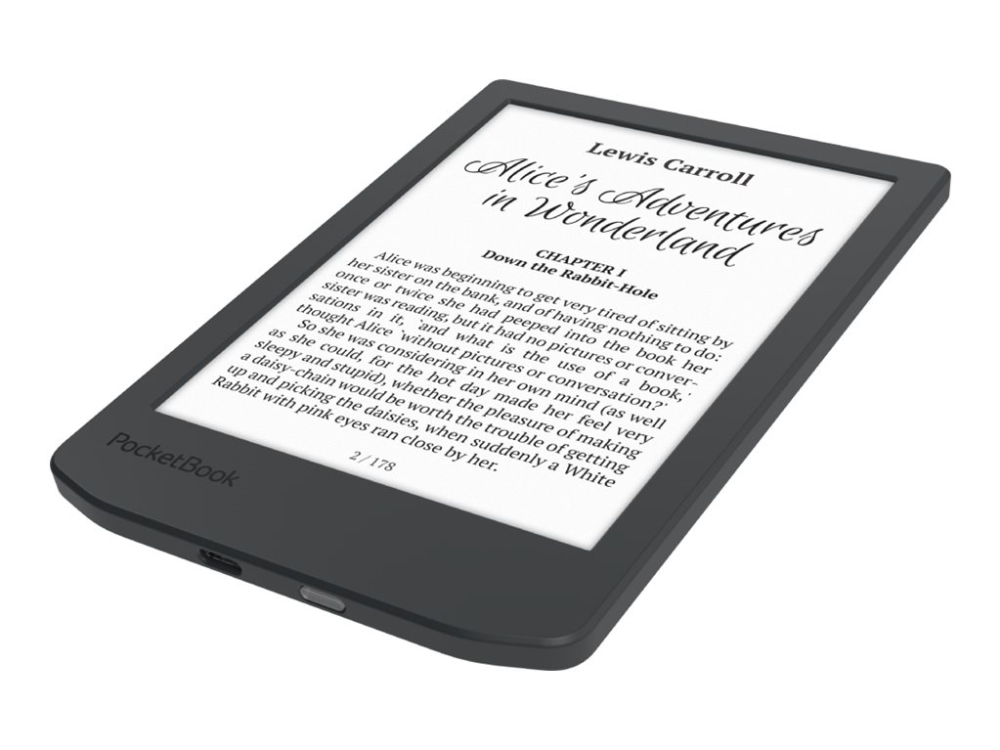 PocketBook Verse Lite - eBook læser - Linux 3.10.65 - 8 GB - 6 16 gråniveauer (4-bit) E Ink Carta (758 x 1024) - touch screen - Wi-Fi - midnat grå