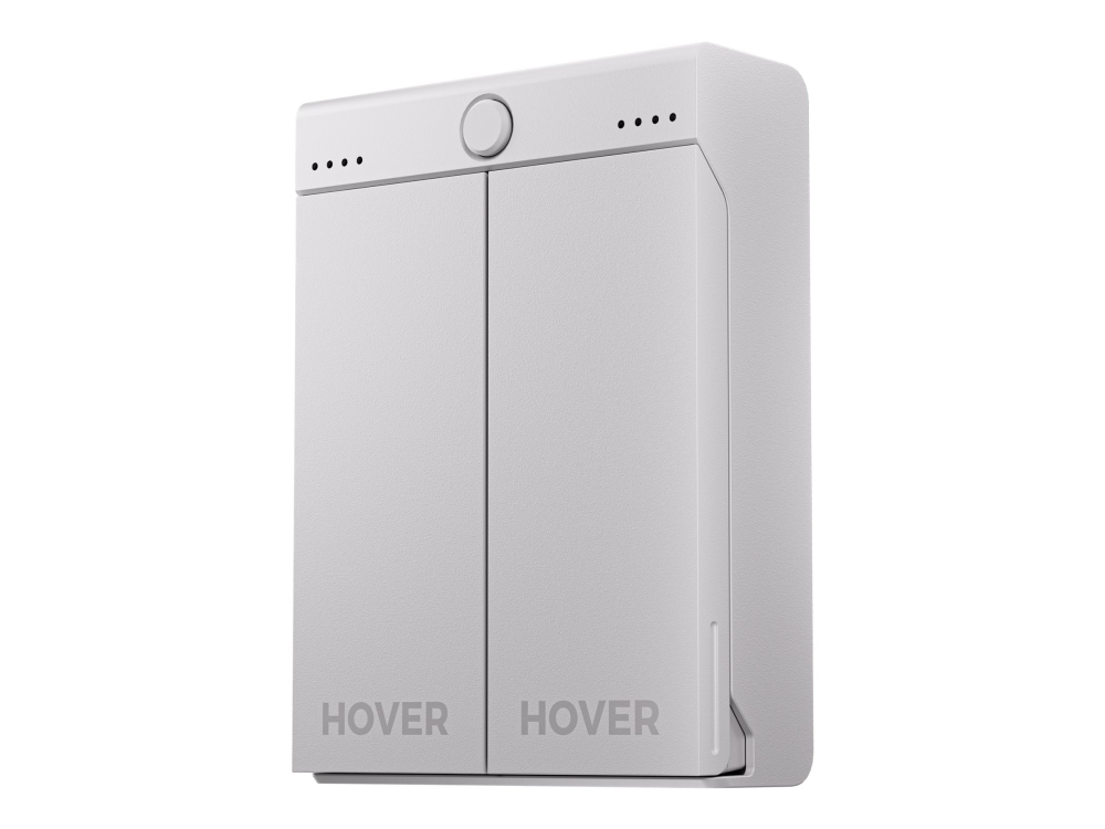 Hoverair - Usb-Batterioplader - 1050 Mah - 2 X Batterier Lader Op - 2.1 A - Hvid - For Hoverair X1 Fly More Combo