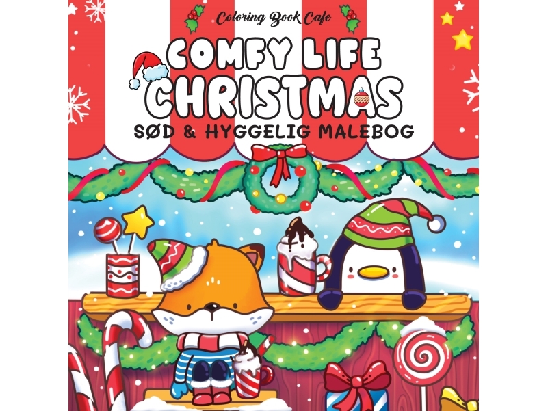 Legind Coloring Book Cafe Comfy Life Weihnachtsmalbuch Cozy Coloring