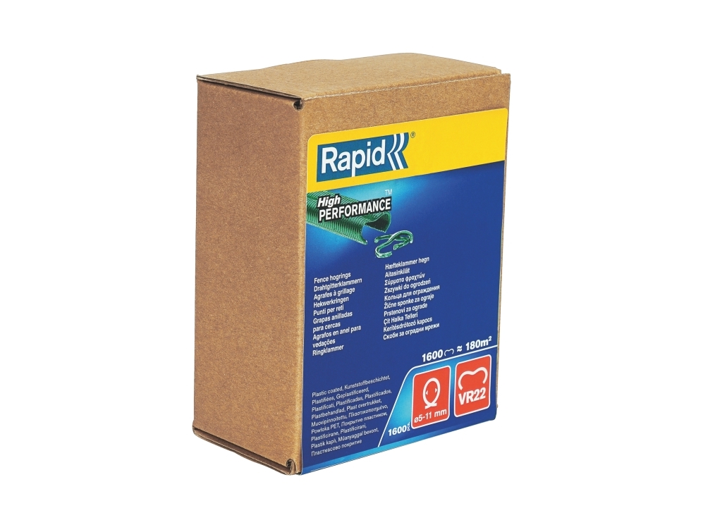 Rapid 40108811, Klammer, Grøn, 1390 stk, FP222, 5 - 11 mm, 99 mm