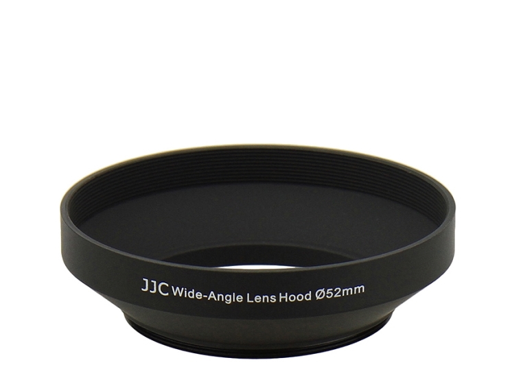 JJC objektivhætte, solskærm 52 mm bred metal