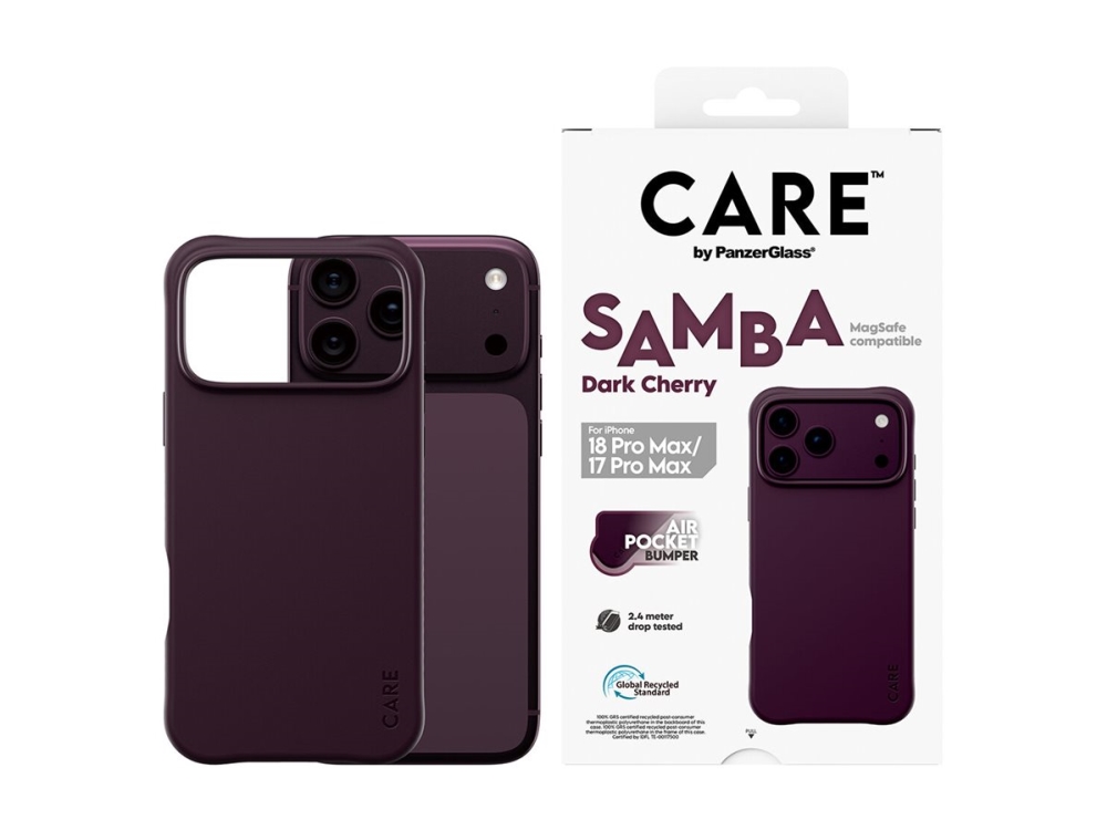 CARE by PanzerGlass Samba Case Dark Cherry w. MagSafe Apple iPhone 18 Pro Max | 17 Pro Max