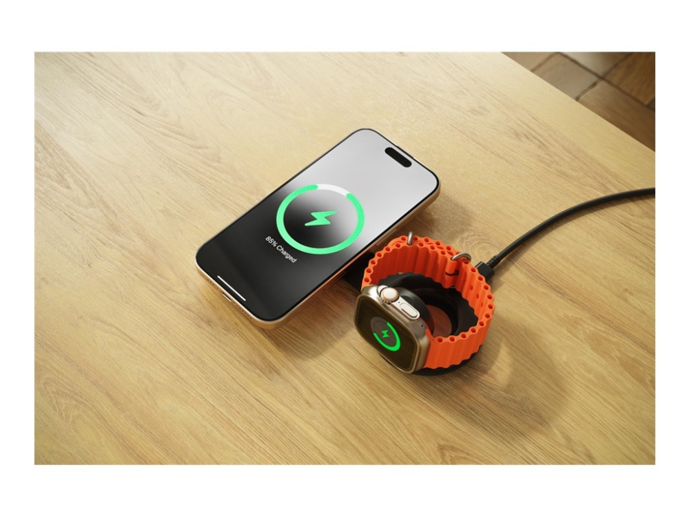 Satechi OntheGo 2-in-1, Indendørs, USB, Trådløs opladning, Sort