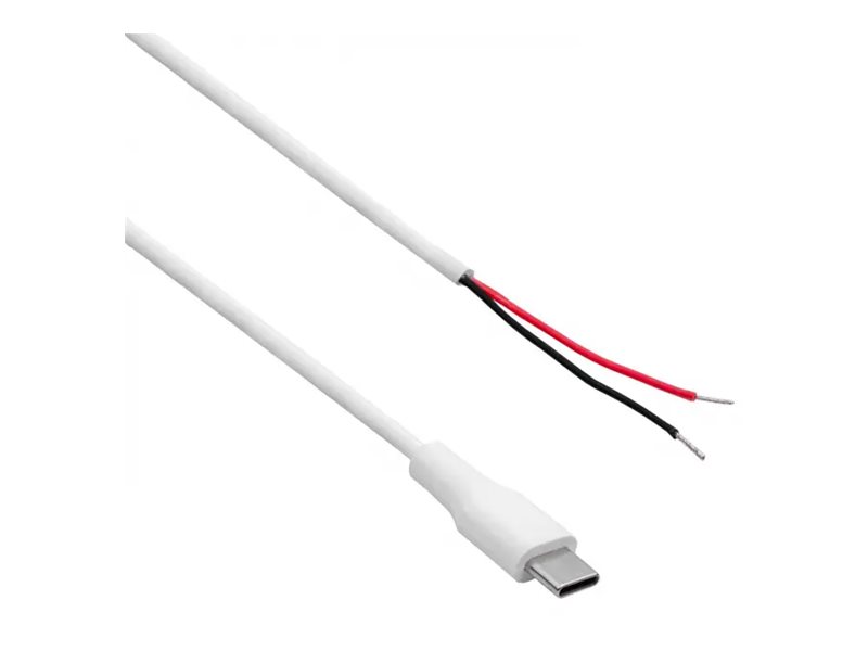 Akyga - Usb-Kabel - Usb-C (Han) Til Uisoleret Ledning - 20 V - 3 A - 1 M - Hvid