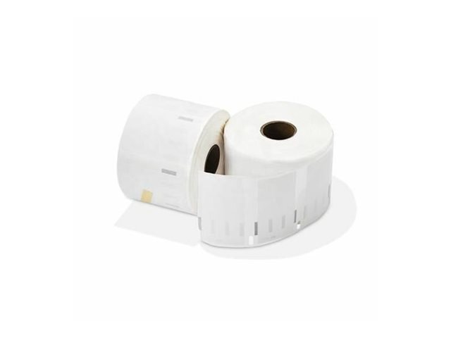Capture - Papir - Aftageligt Klæbemiddel - Hvid - 57 X 32 Mm 5000 Etikette (5 Rulle X 1000 Etiketter Til Flere Formål (Alternativ Til: Dymo S07