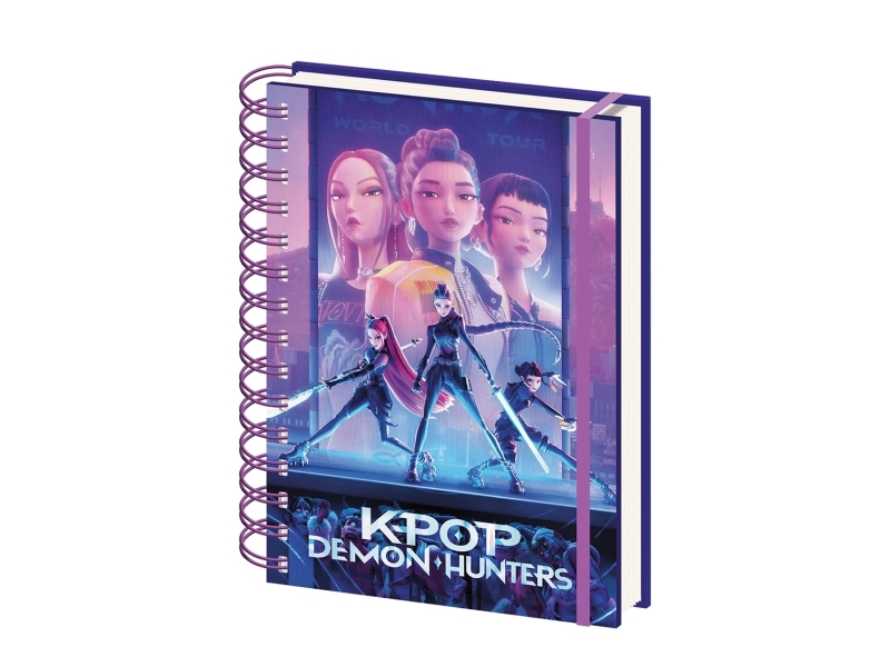 Kids Euroswan Pamietnik Notatnik Spiralny A5 K-Pop Demon Hunters