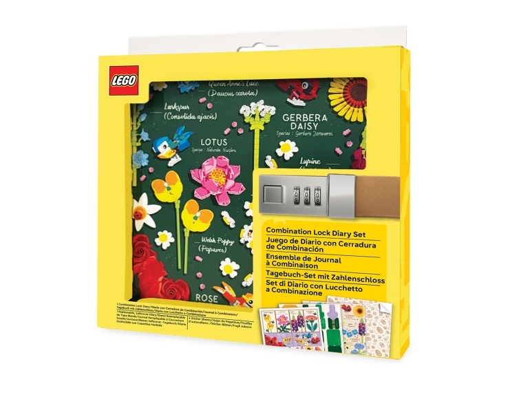 Lego Combination Lock Diary Set Botanical