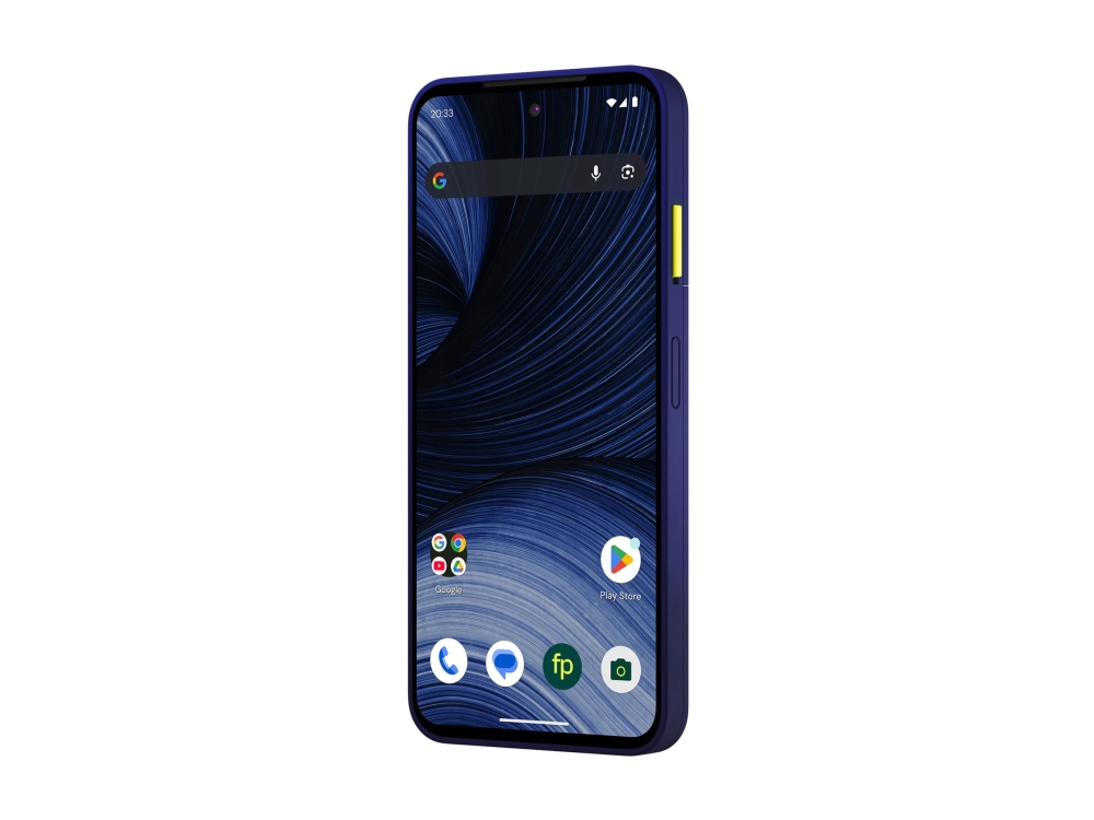 Fairphone (Gen. 6+) – 5G smartphone – dual-SIM – RAM 12 GB / Intern hukommelse 256 GB – microSD slot – OLED display – 6.31 – 2484 x 1116 pixels (120 Hz) – 2x bagkameraer 50 MP, 13 MP – front camera 32 MP – koboltblå