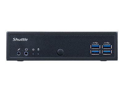 Shuttle XPC fanless DL40N - Barebone - mini PC 1 x N-series N150 / op til 3.6 GHz - RAM 0 GB - Intel Graphics - Gigabit Ethernet, 2.5 Gigabit Ethernet