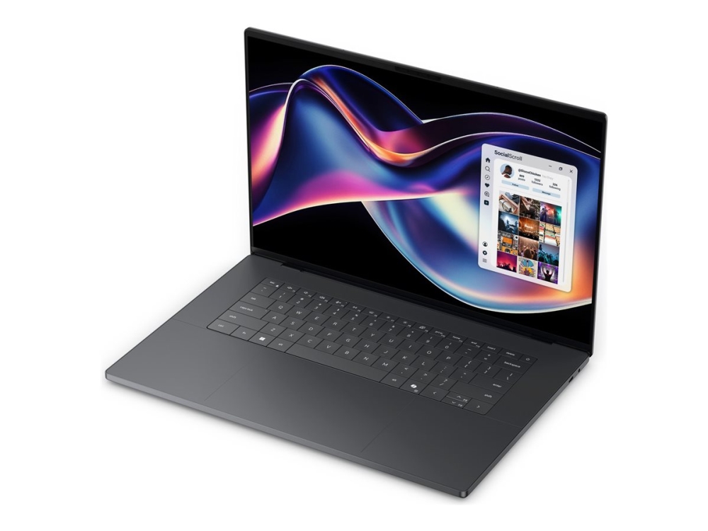 Dell XPS 16 DA16260 - AI PC - Intel Core Ultra X7 - 358H / upp till 4.8 GHz - Win 11 Pro - Arc B390 - 32 GB RAM - 1 TB SSD NVMe - 16 OLED pekskärm 3200 x 2000 (3.2K) @ 120 Hz - Wi-Fi 7 - storm - kbd: Nordisk - BTS - med 1 års Dell ProSupport