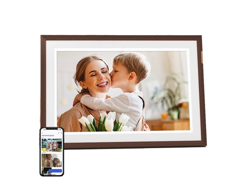 Arzopa Digital Billedramme D10 10.1" (Mørkebrun)