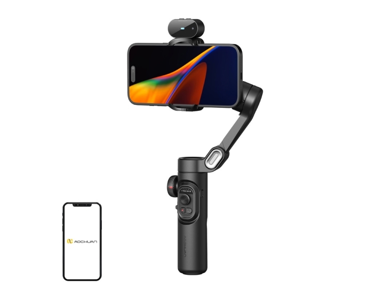 Gimbal Stabilisator 3-sier Śledzenie AI Gesty på telefon / AOCHUAN SMART XE