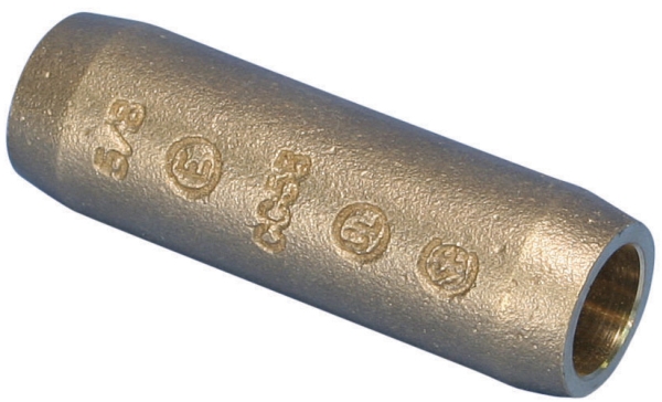 Kompressionsfitting til spidse kobberjordingsstænger, siliciumbronze, 15,875 mm Ø 158010