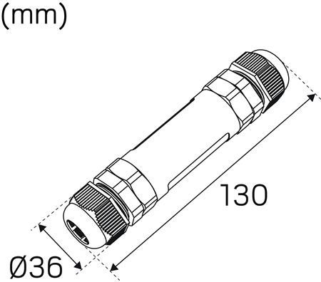 Kabelsamler IP68 5P, 5x0,25-2,5mm2