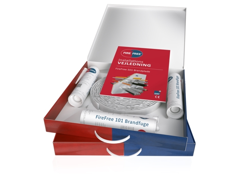 SCANDI SUPPLY FireFree 101 Brandkuffert, er en All-in-one' kuffert for fugeløsninger, idéel til brandlukning af kable