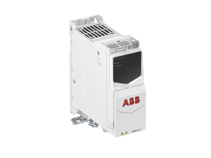 ABB ACS380-E 3x400V 4kW 9,4A IP20 IE2 - VSD med integreret EtherNet, Modbus, PROFINET, STO og EMC-filter C2 (ACS380-E042C-09A4-4)