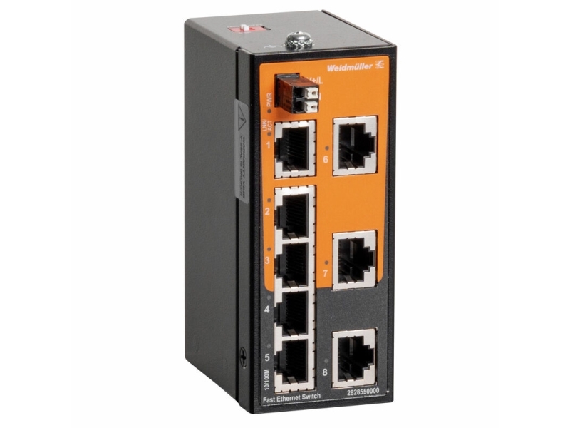 Weidmüller IE-SW-ELB-08-8TX, Metall, IP40, -40 - 75 ° C, -40 - 85 ° C, 43,5 mm, 64 mm