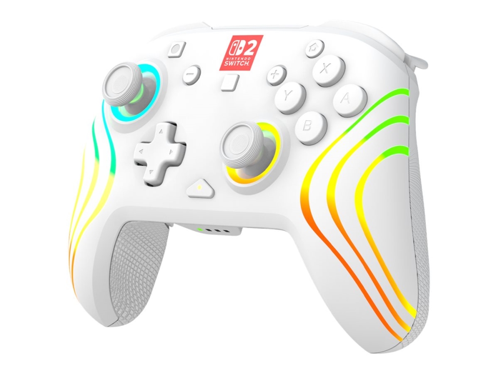 Turtle Beach Afterglow Wave - Gamepad - trådløs - hvid - for Nintendo Switch, Nintendo Switch 2, Nintendo Switch Lite, Nintendo Switch OLED