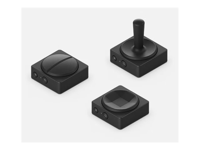 Microsoft Adaptive Dual Button For Business, Tastatur, Bluetooth/Usb, Schwarz, Microsoft Adaptive Hub, Akku, Eingebaut