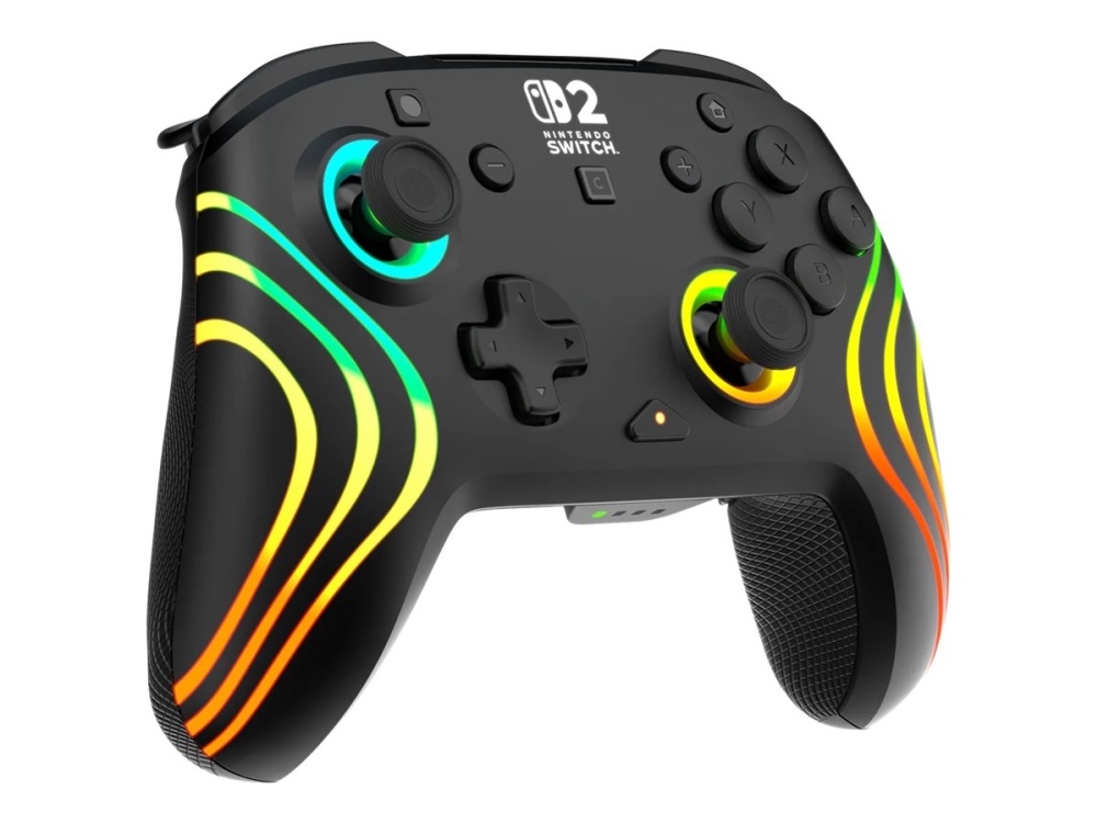 Turtle Beach Afterglow Wave - Spelkontroll - trådlös - svart - för Nintendo Switch, Nintendo Switch 2, Nintendo Switch Lite, Nintendo Switch OLED