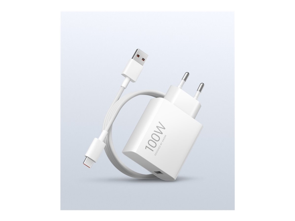 Xiaomi MDY-19-ER - Strømforsyningsadapter - 100 Watt - 5 A - Fast Charge, PD 2.0, PD 3.0, QC 2.0, QC 3.0, PD/PPS (USB) - på kabel: USB-C