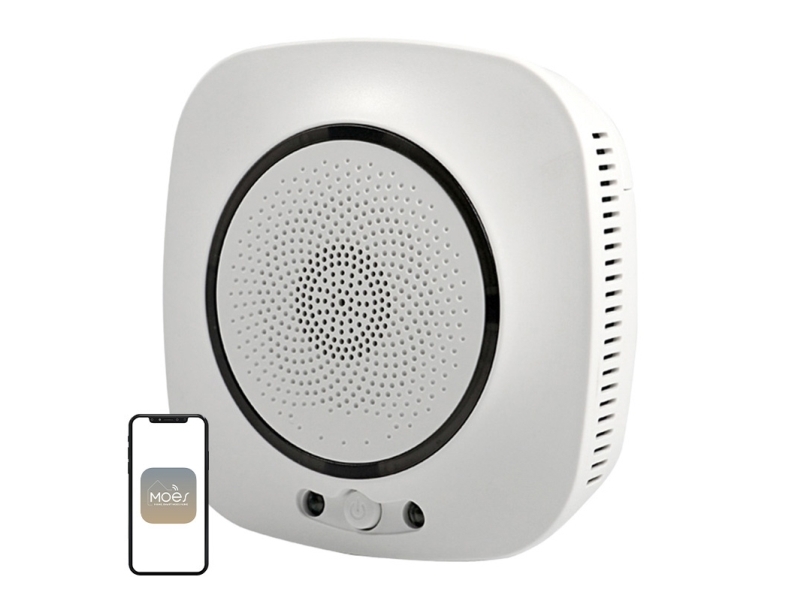 Avatto Intelligent kuliltedetektor med 230Vac Wi-Fi TUYA / Smart Life-sirene