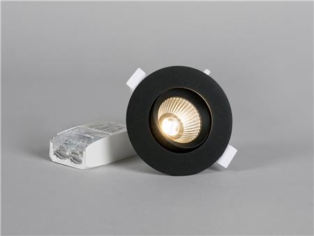 Optic G2 Quick ISO 230V Sort 4000K, 530 lm, Ra>98, 3 SDCM, 6 W, IP 44. Inkl. fasedæmpbar driver. Inde/Ude