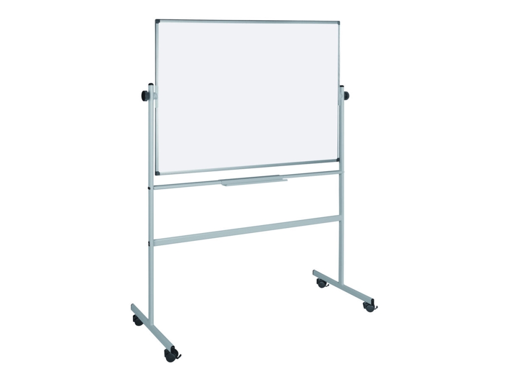 Whiteboardtavle svingtavle på hjul 120 x 150 cm BI-Office