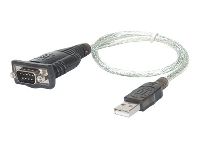 Manhattan Usb 1.1 Adapter [1X D-Sub-Stecker 9Pol. - 1X Usb 1.1 Stecker A] Grau Manhattan