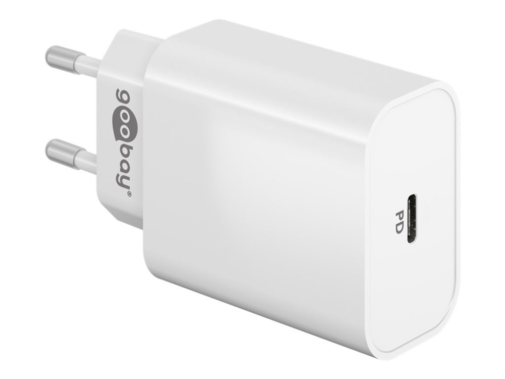 goobay - Strømforsyningsadapter - GaN - 45 Watt - 3 A - PD (USB-C) - hvid