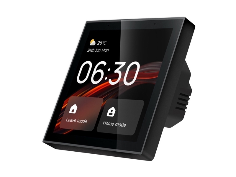 Moes Išmanių namų TUYA valdymo panelė, LCD, Wi-Fi, su ZigBee bridge, montuojama sienoje, juoda
