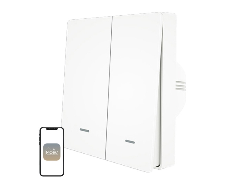 Moes Lichtschalter Moes Zs-B-Eu2 Zigbee 2-Kanal