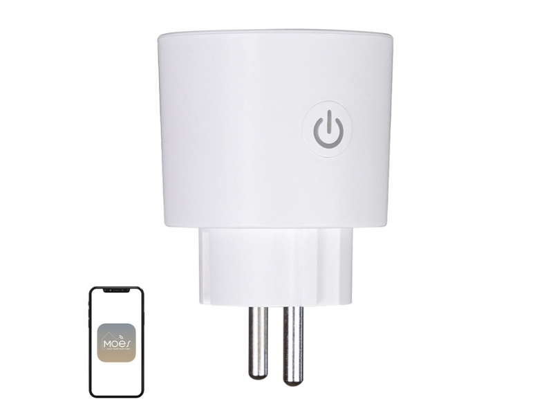 MOES smart stikkontakt MOES MWP-EU16M-WH-MS