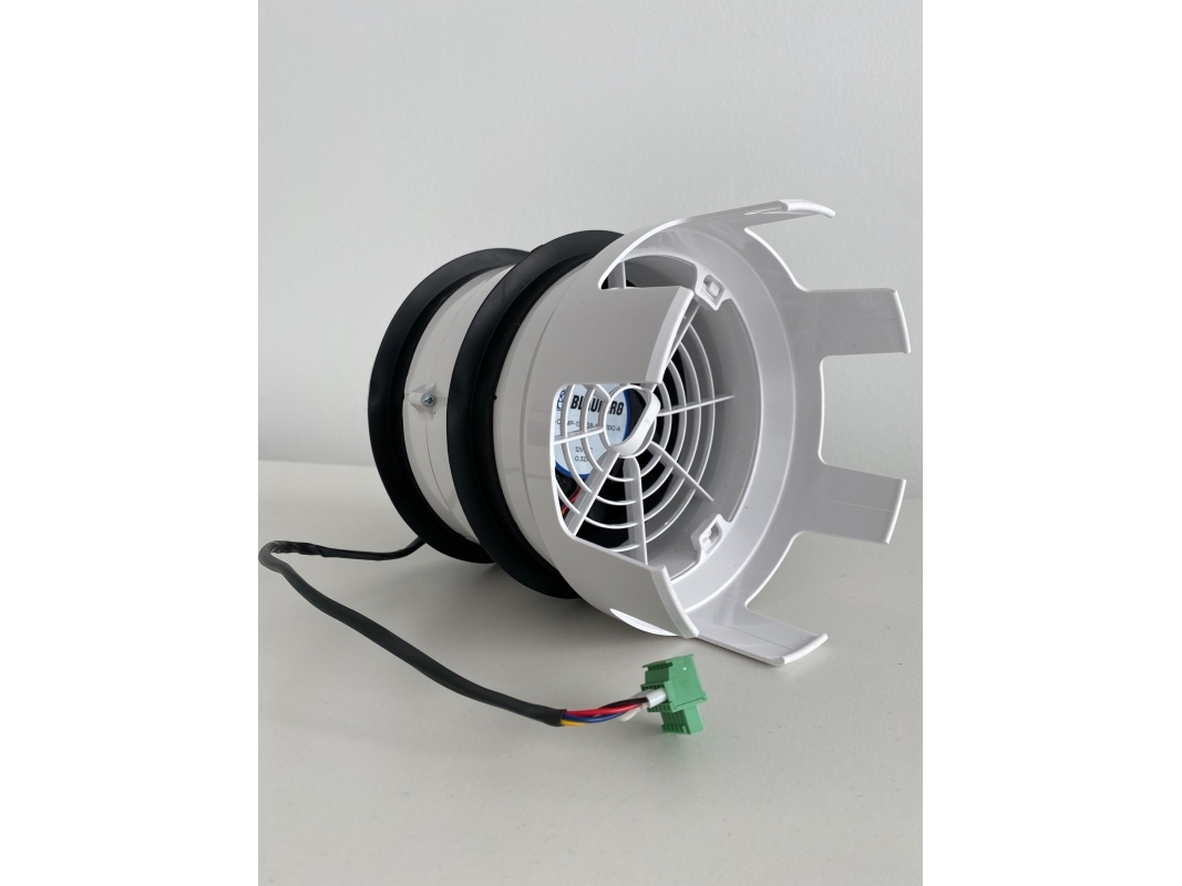 Løs ventilator med filterholder til Siku Sphere 160 (varmevekslerenhed bestilles på varenr. 50763 / EAN 9003609507636).