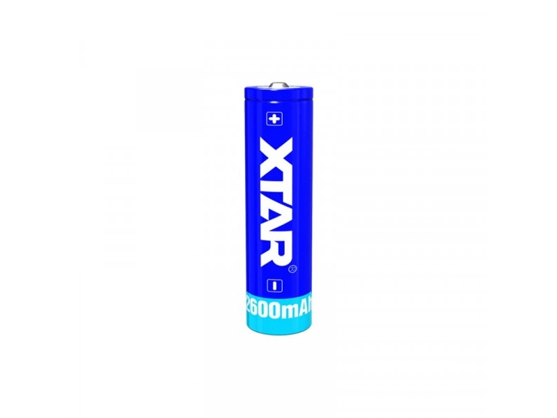 Xtar 2600mAh 3,7V 18650 batteri med PCB