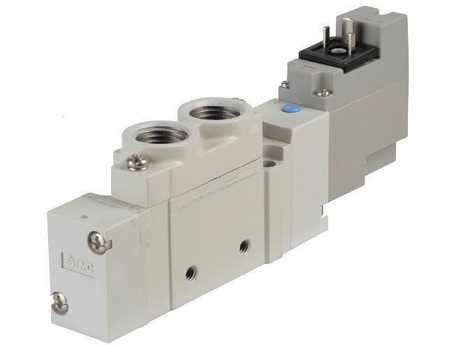 SMC PNEUMATIK MAGNETVENTIL 5-PORTS MONO 24VDC Type: SY7120-5YO-02F-Q