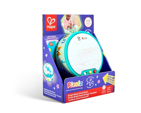 Hape Pixelz Bright Beats Drum