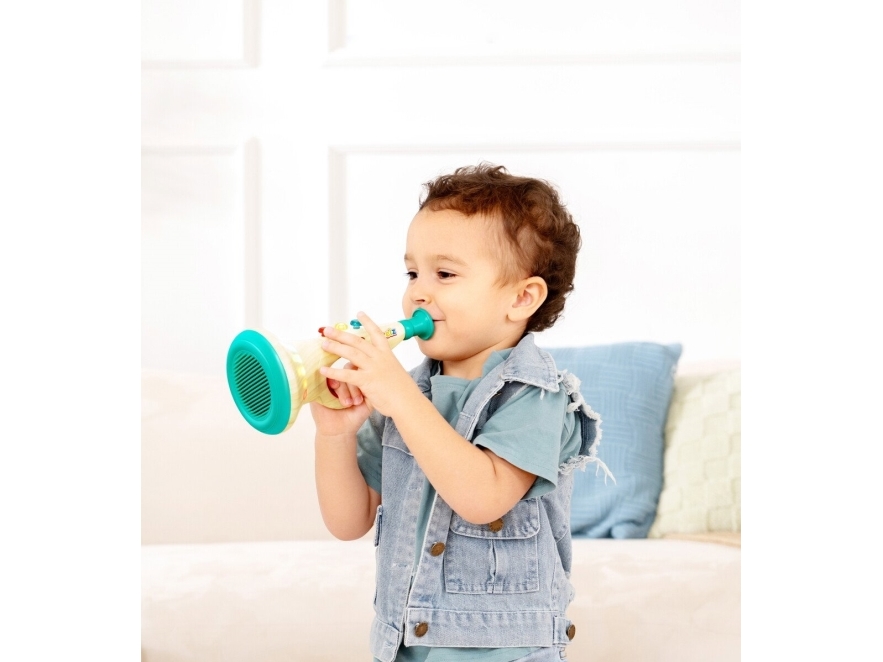 Hape Pixelz trompet med lys, 4 lydtilstande og 5 melodier - 27 cm