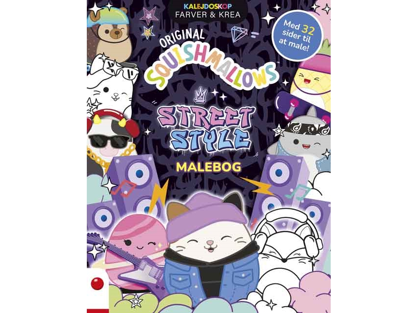 Squishmallows Street Style Malebog |
