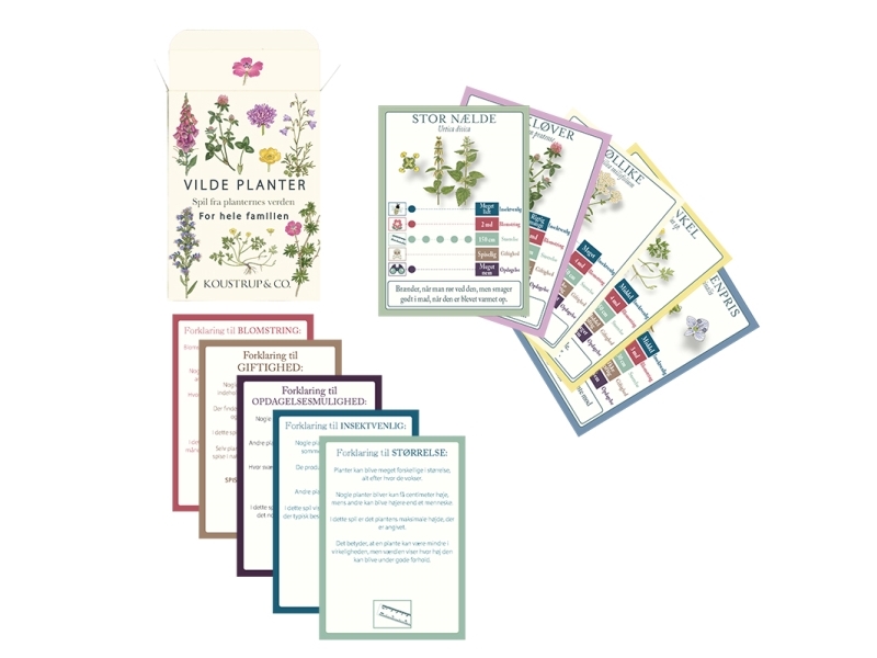Vilde Planter - Spillekort – Planternes Verden – 10 Ens Spil Pr Pakke