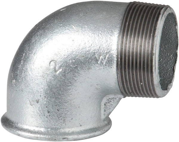 FIX-PRO Vinkel galvaniseret 90G 3/4 I+U gevind (posepak m/EAN-label 1 stk)