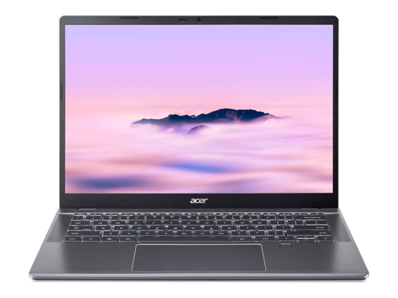 Acer Chromebook Plus 514 CBE594-2T-TCO - Intel Core 5 - 120U / op til 5 GHz - Chrome OS - Intel Graphics - 16 GB RAM - 256 GB SSD 3D Triple-level Cell (TLC) - 14 berøringsskærm 1920 x 1200 - Wi-Fi 7 - stålgrå - kbd: Nordisk