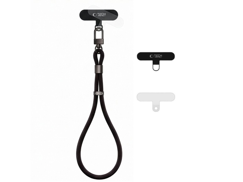 Tech-Protect C11S Rope Wrist Strap for Phone - Black